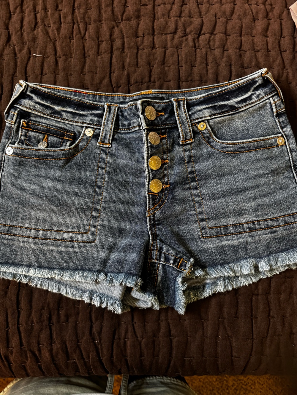 True Religion Denim Button-Front Women's Shorts